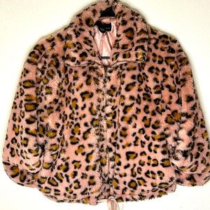 Pink cheetah print jacket